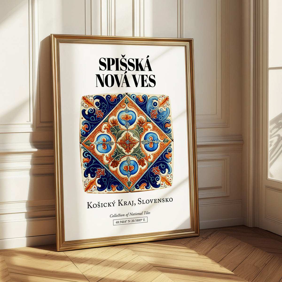 Spišská Nová Ves, Slovakia – Retro Travel Poster, styled in a charming Paris street view