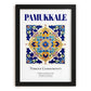Pamukkale, Turkey – Illustrated Travel Poster, in sleek black frame