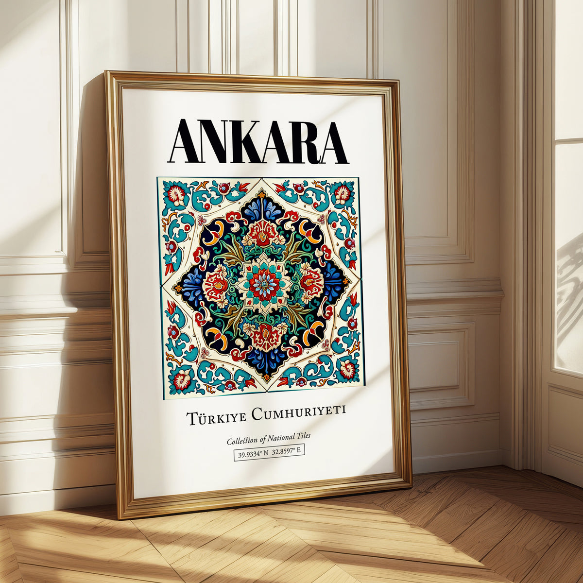 Ankara, Turkey – Travel Destination Art, styled in a charming Paris street view
