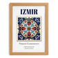 Izmir, Turkey – Tourist Destination Poster, set in oak frame