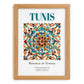 Tunis, Tunisia – Travel Print, set in oak frame