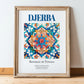 Djerba, Tunisia – Travel Print, in wooden frame leaning on the floor