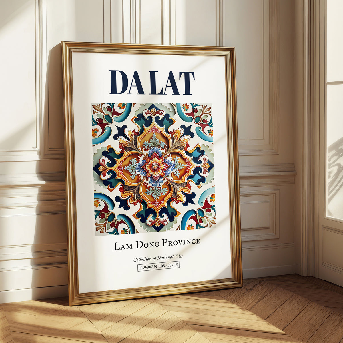 Da Lat, Vietnam – Country Culture Poster, styled in a charming Paris street view