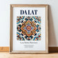 Da Lat, Vietnam – Country Culture Poster, in wooden frame leaning on the floor