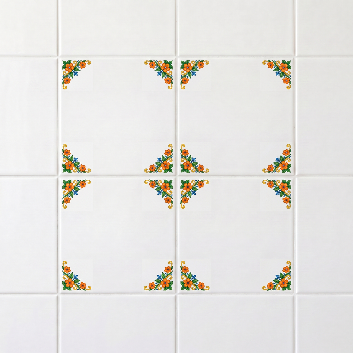 Set of 4 Talavera Pattern-Only Tiles · Save 65%