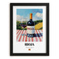 Rioja – Spanish Red Wine, Wine Bar Poster, in sleek black frame