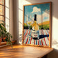 Hondarrabi Zuri – Spanish White Wine, Wine Bar Print, clean layout with no caption