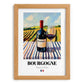 Bourgogne – French Red Wine, Vinoteca Print, set in oak frame