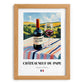 Châteauneuf-du-Pape – French Red Wine, Wine Bar Print, set in oak frame