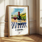Cahors – French Red Wine, Vineyard Terrace Print