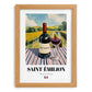 Saint-Émilion – French Red Wine, Vinoteca Still Life, set in oak frame