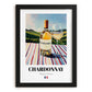 Chardonnay – French White Wine, Vinoteca Wall Art, in sleek black frame