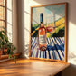 Coteaux d'Aix-en-Provence – French Rose Wine, Vineyard Terrace Wall Art, clean layout with no caption