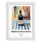 Primitivo di Manduria – Italian Red Wine, Enoteca Wall Art, placed in minimal white frame