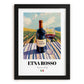 Etna Rosso – Italian Red Wine, Vinoteca Painting, in sleek black frame