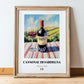 Cannonau di Sardegna – Italian Red Wine, Bodega Wall Art, in wooden frame leaning on the floor