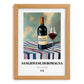 Sangiovese di Romagna – Italian Red Wine, Vinoteca Poster, set in oak frame