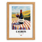 Lagrein – Italian Red Wine, Vinoteca Wall Art, set in oak frame