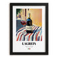 Lagrein – Italian Red Wine, Wine Bar Art, in sleek black frame