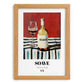 Soave – Italian White Wine, Wine Bar Still Life, set in oak frame