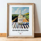 Fiano di Avellino – Italian White Wine, Bodega Poster, in wooden frame leaning on the floor