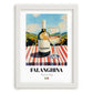 Falanghina – Italian White Wine, Vinoteca Wall Art, placed in minimal white frame