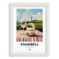 Passerina – Italian White Wine, Bodega Painting, placed in minimal white frame