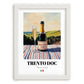 Trento DOC – Italian Sparkling Wine, Enoteca Wall Art, placed in minimal white frame